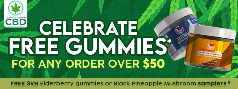 Steel Valley Hemp Free Gummie Samples at Tri-Healthy CBD