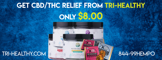 Get CBD/THC Relief from Tri-Healthy for only $8.00