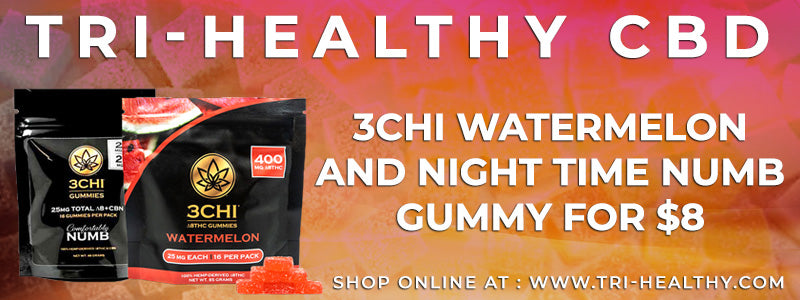 3Chi Watermelon and Night Time Numb Gummy