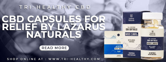 CBD Capsules for Relief by Lazarus Naturals