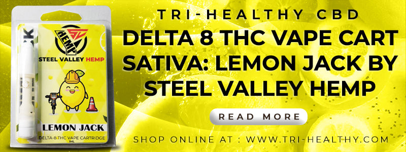 Delta 8 THC Vape Cart Sativa: Lemon Jack by Steel Valley Hemp