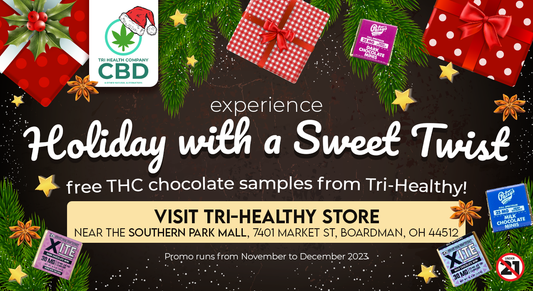 Tri-Healthy Dispensing Free THC Chocolate Samples at the Southern Park Mall