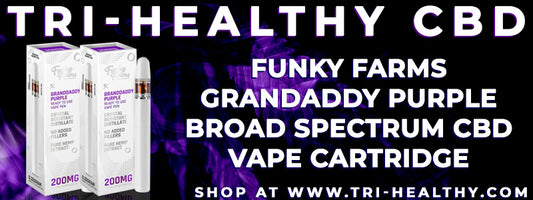 S1E91 Funky Farms Grandaddy Purple Broad Spectrum CBD Vape Cartridge