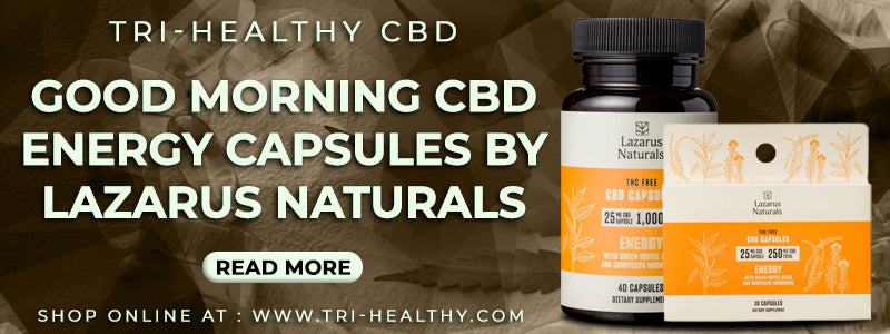 Good Morning CBD Energy Capsules by Lazarus Naturals