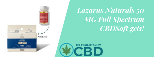 Lazarus Naturals CBD Softgels - Easy to Swallow Relief