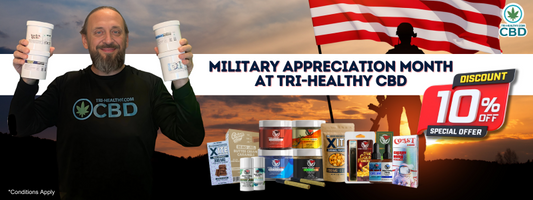Veterans & Military Members Receive 10% Discount During Military Appreciation Month at Tri-Healthy CBD