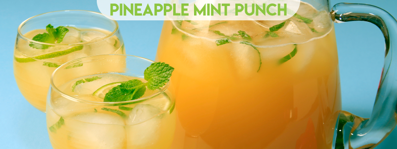 CBD-Infused Pineapple Mint Punch