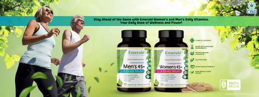 Get Your Daily Dose of Wellness and Power with Emerald Women's and Men's Daily Vitamins!