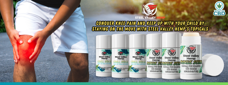 Conquer Knee Pain and Keep Up with Your Child with Stay on the Move with Steel Valley Hemp's Topicals