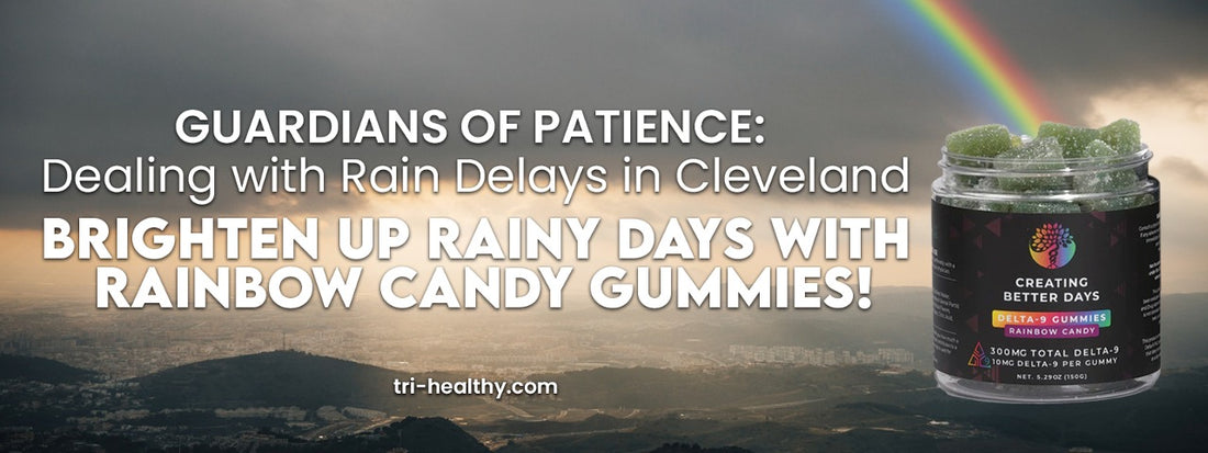 Guardians of Patience: Dealing with Rain Delays in Cleveland - Brighten Up Rainy Days with Rainbow Candy Gummies!