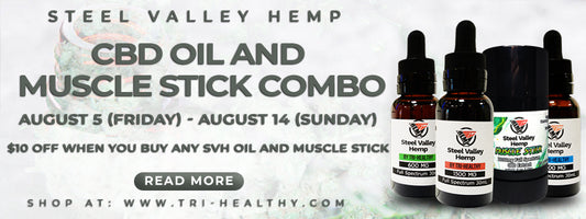 Steel Valley Hemp CBD Oil and Muscle Stick Combo