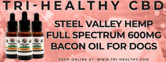 S1E171 Steel Valley Hemp Full Spectrum 600mg Bacon Oil for Dogs