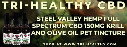 S1E172 Steel Valley Hemp Full Spectrum CBD 150mg Krill and Olive Oil Pet Tincture