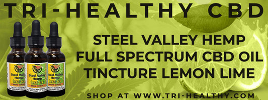 S1E133 Steel Valley Hemp Full Spectrum CBD Oil Tincture Lemon Lime