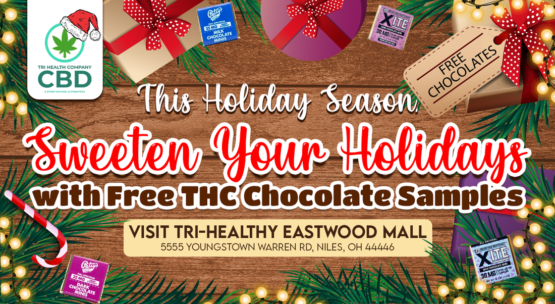 Tri-Healthy Dispensing Free THC Chocolate Samples at the Eastwood Mall