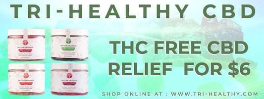 CBD Relief for $6.00 at Tri-Healthy, Your CBD Store