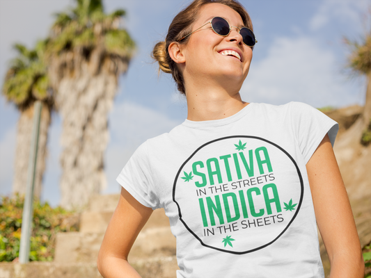 Sativa In the Streets Indica In The Sheets V2 Shirt