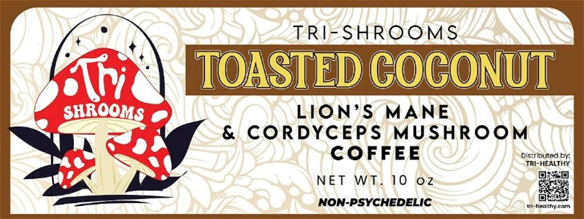 Tri-Shrooms Lions mane Toasted Coconut Coffee
