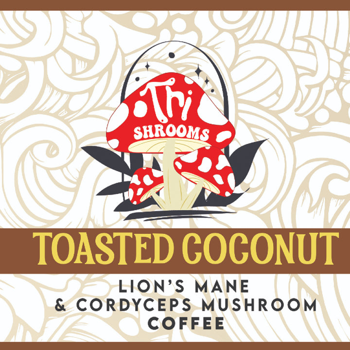 Tri-Shrooms Lions mane Toasted Coconut Coffee